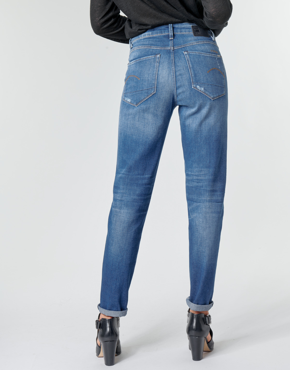 G-Star Raw faded cobalt 3301 HIGH STRAIGHT 90´S ANKLE WMN xHE92fX7
