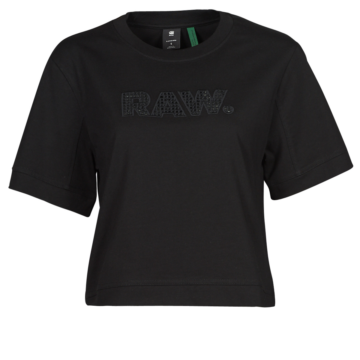 G-Star Raw Noir BOXY FIT RAW EMBROIDERY TEE V19a9UFT