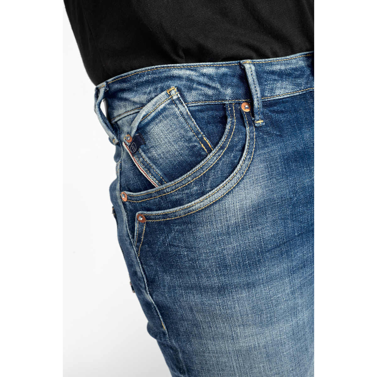 Le Temps des Cerises Bleu Nagold 900/16 tapered jeans bleu qu8MnVKH