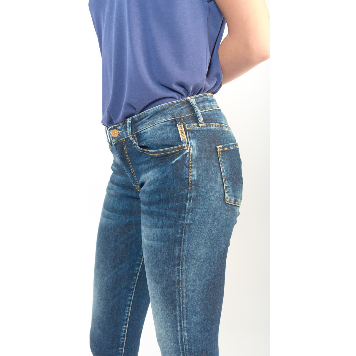 Le Temps des Cerises Bleu Power skinny 7/8ème jeans bleu RF5MbQsP