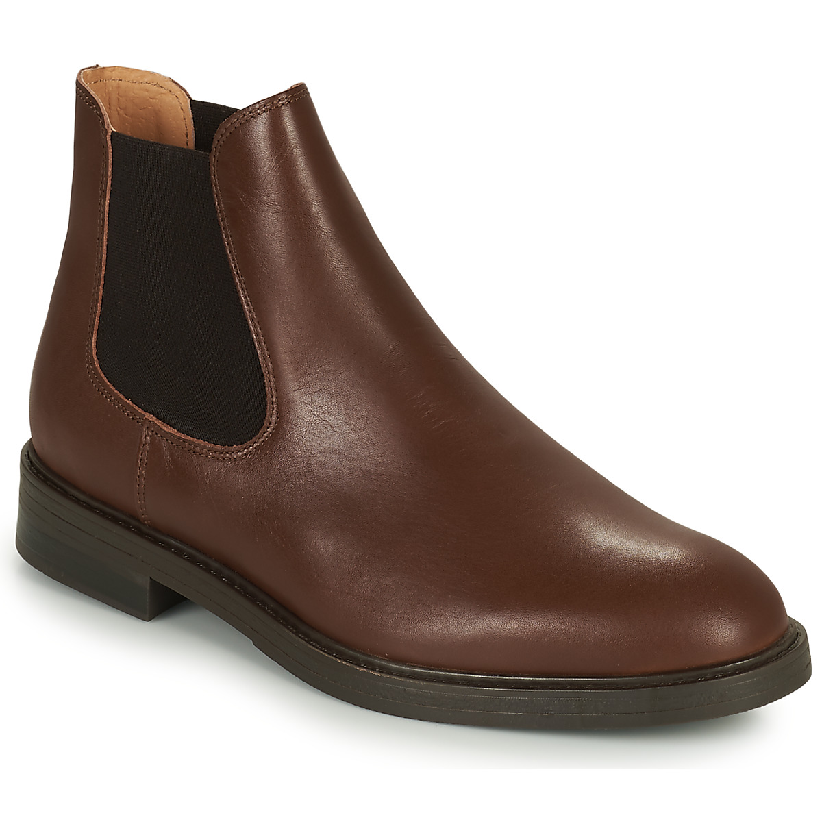 Selected Marron SLHBLAKE LEATHER CHELSEA BOOT UBMzQLfh
