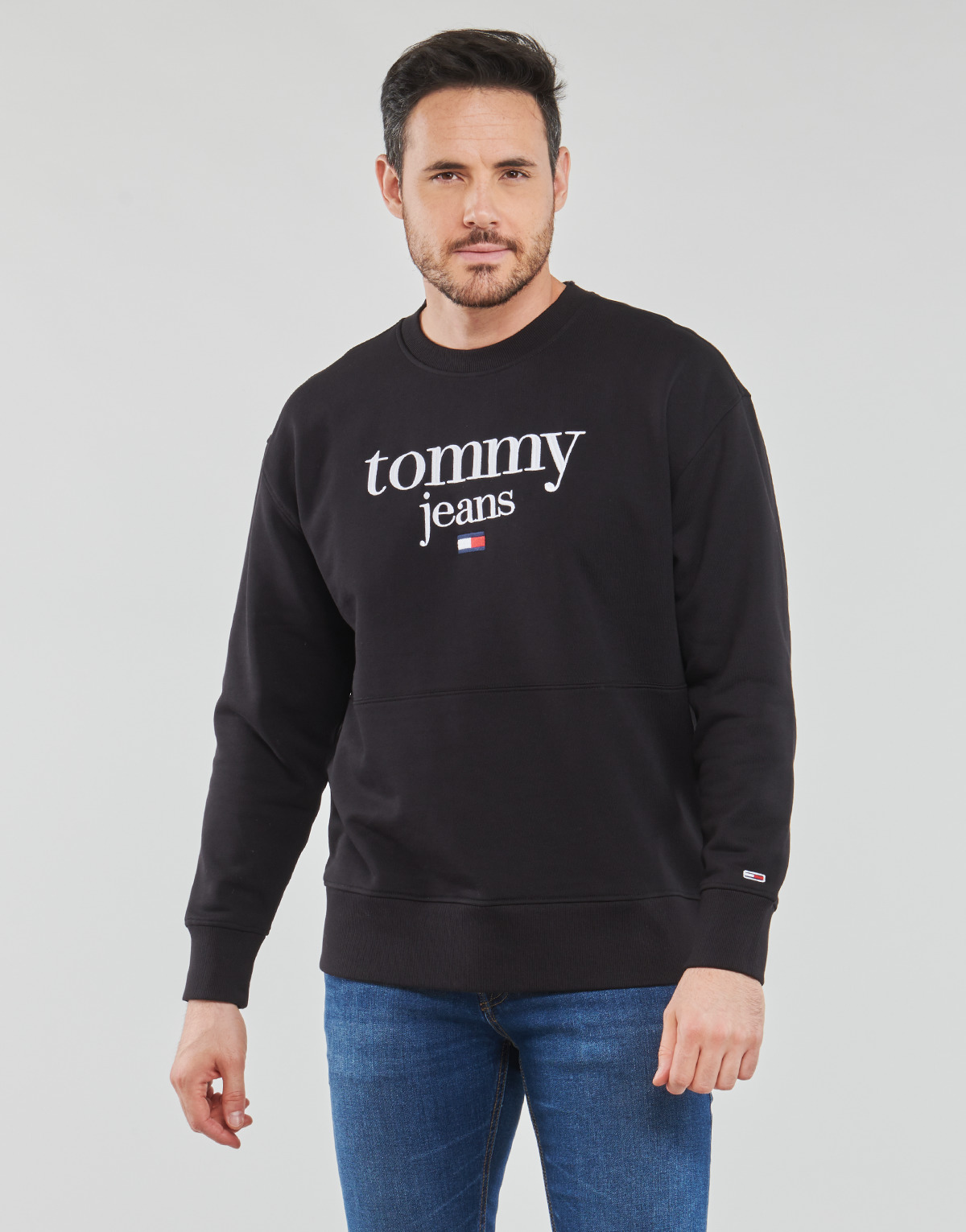 Tommy Jeans Noir TJM REG MODERN CORP LOGO CREW tOhkAoBi