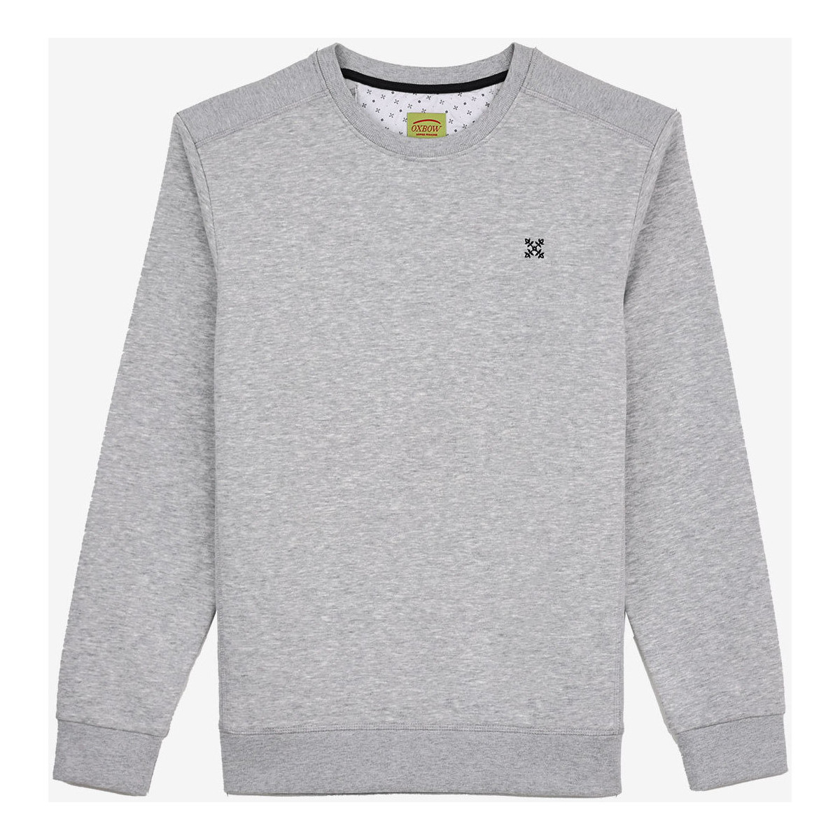 Oxbow Gris Sweat col rond essentiel P0SOUET uaer3WHi