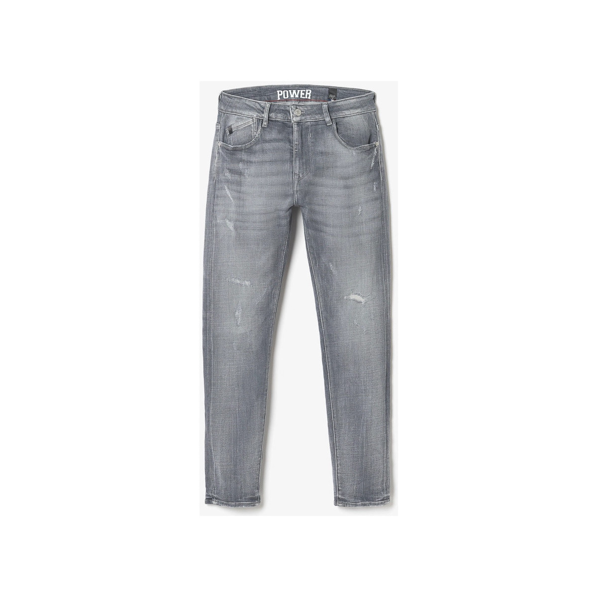 Le Temps des Cerises Gris Power skinny 7/8ème jeans destroy gris ryoJX9e3