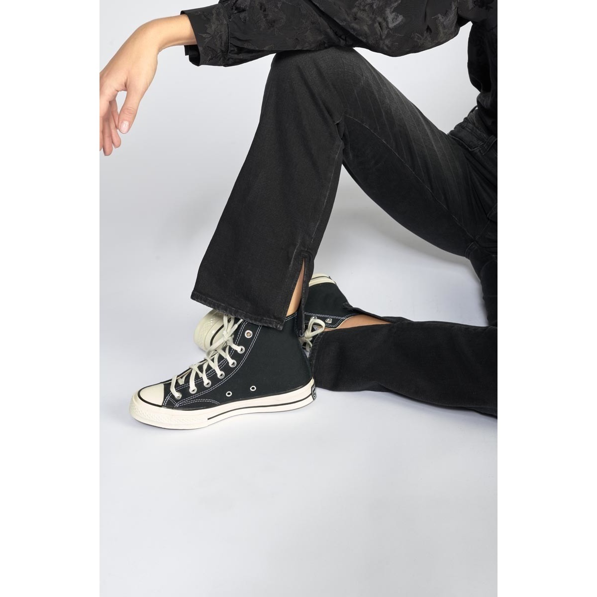 Le Temps des Cerises Noir Lux 400/19 mom taille haute jeans noir yT6qMUHe