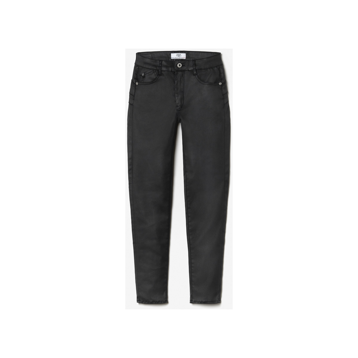Le Temps des Cerises Noir Pulp slim taille haute 7/8ème jeans enduit noir n°0 VS4DkOOO