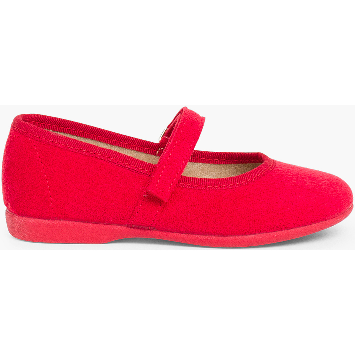 Pisamonas Rouge Chaussures fille en serratex avec à scratch vvOo6BV1
