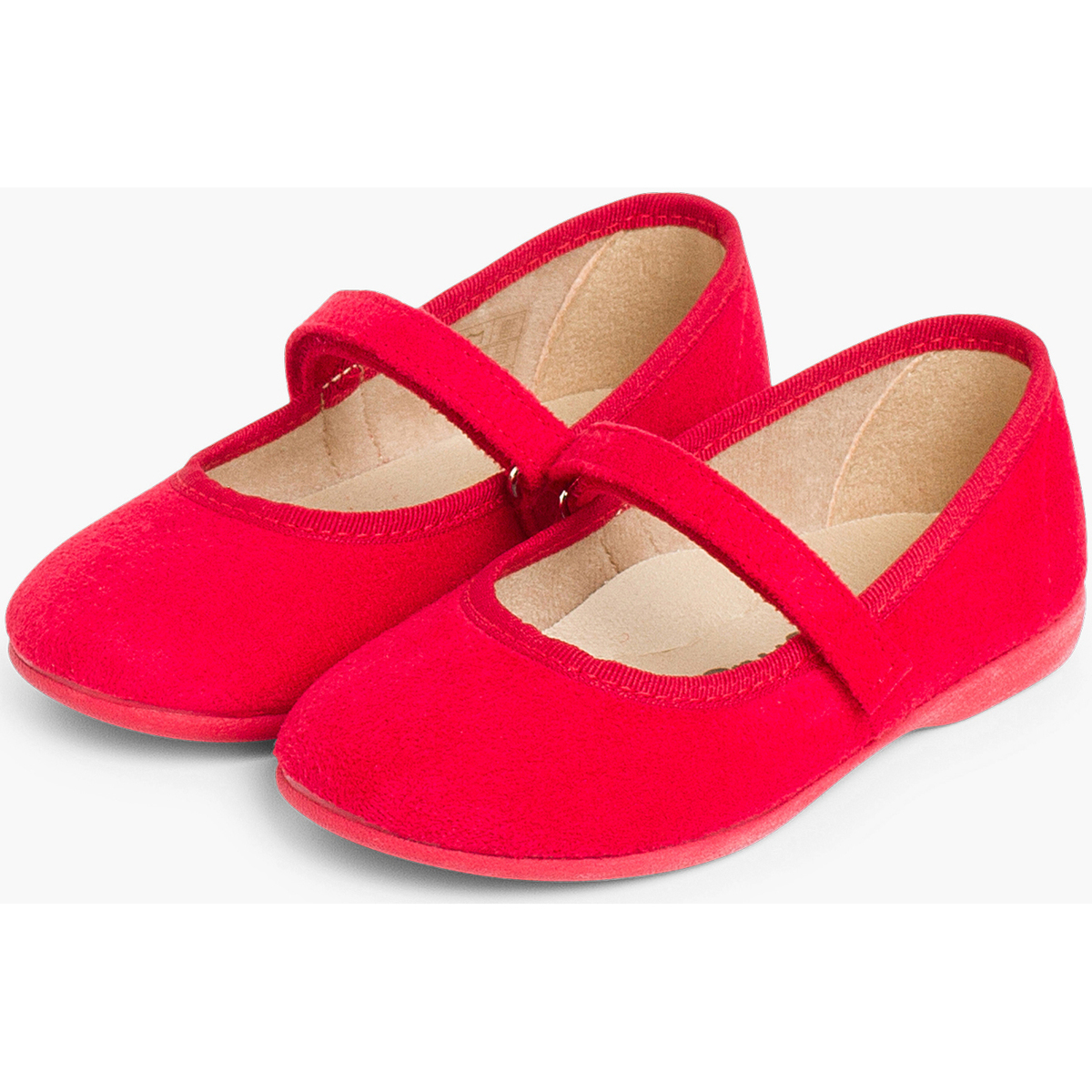 Pisamonas Rouge Chaussures fille en serratex avec à scratch vvOo6BV1