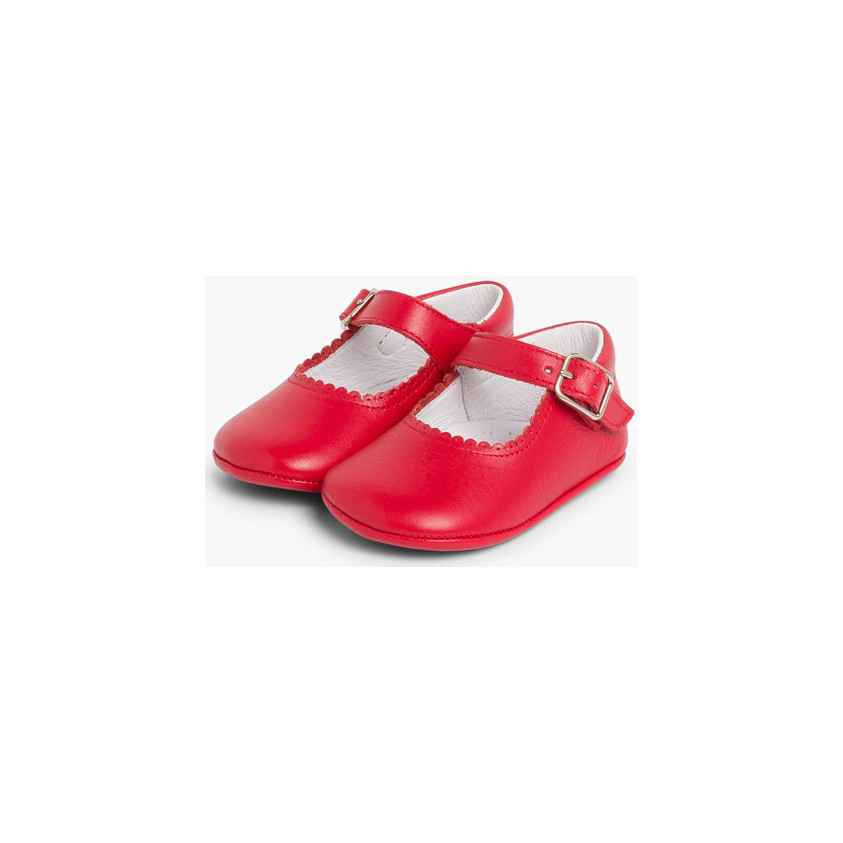 Pisamonas Rouge Chaussures babies en cuir avec fermeture à boucle pour bébés r6dWlWgc