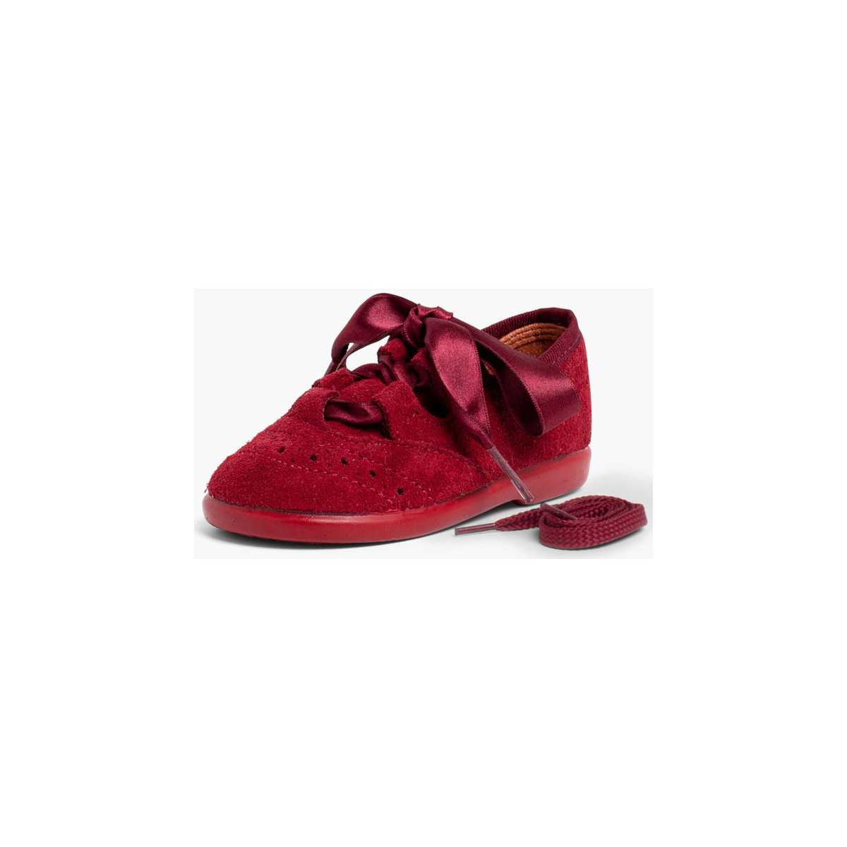 Pisamonas Bordeaux Chaussures anglaises enfants en suède xfS7sM0i