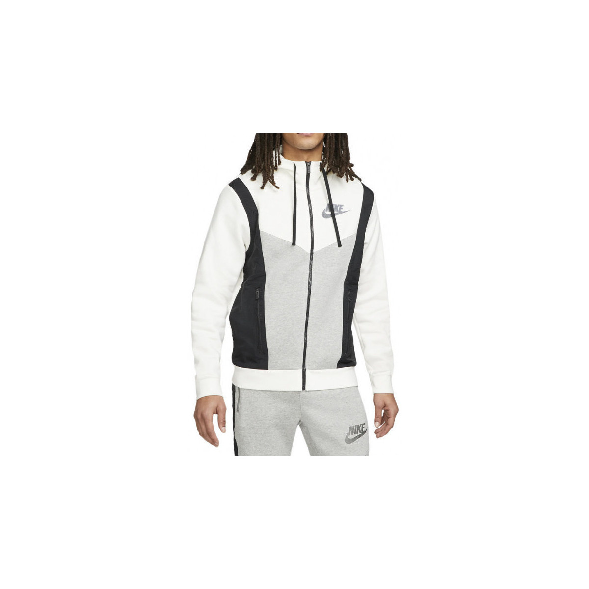 Nike Blanc Sportswear Hybrid Fleece xSAlNUBD