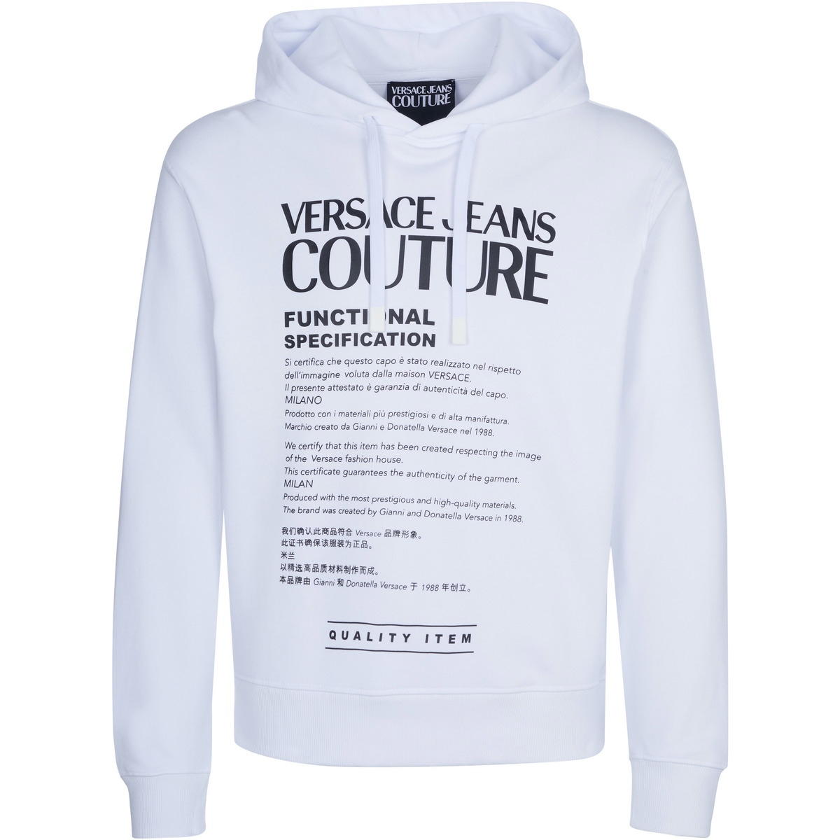 Versace Jeans Couture Blanc Pull-over UCzBXtVG
