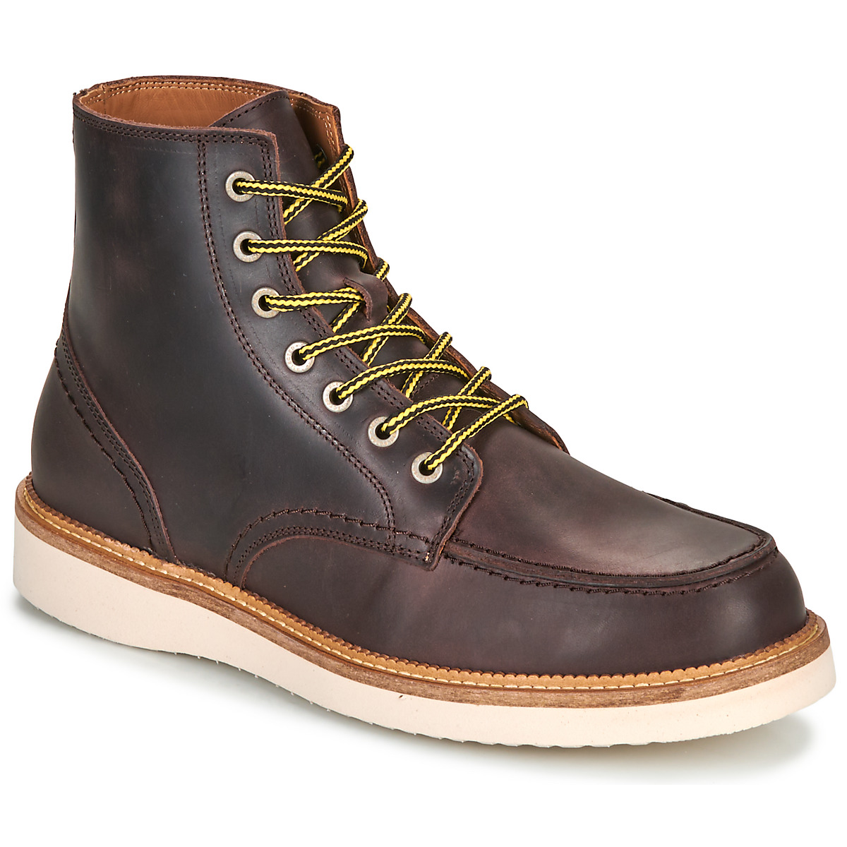 Selected MArron SLHTEO NEW LEATHER MOC-TOE BOOT t2GUyVuF