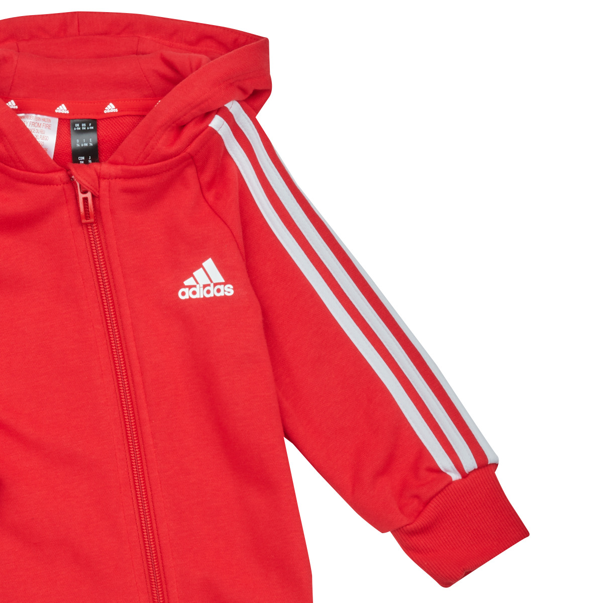 Adidas Sportswear Rouge / Blanc 3S FT ONESIE tMGKN7h0