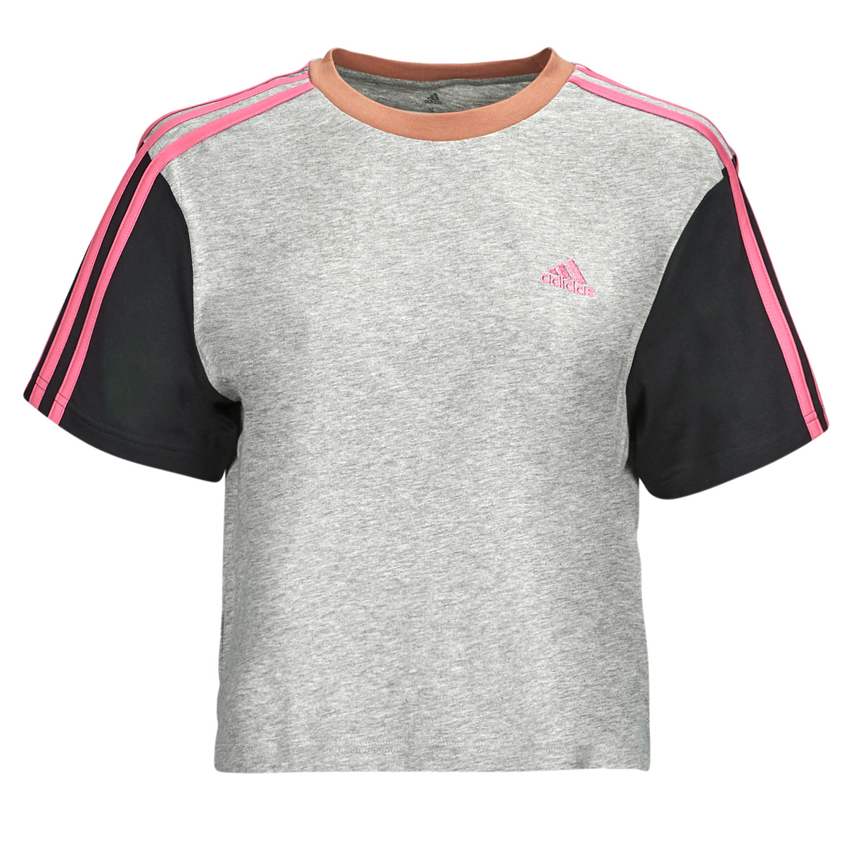 Adidas Sportswear Gris / Noir / Rose 3S CR TOP YqLLsMH1