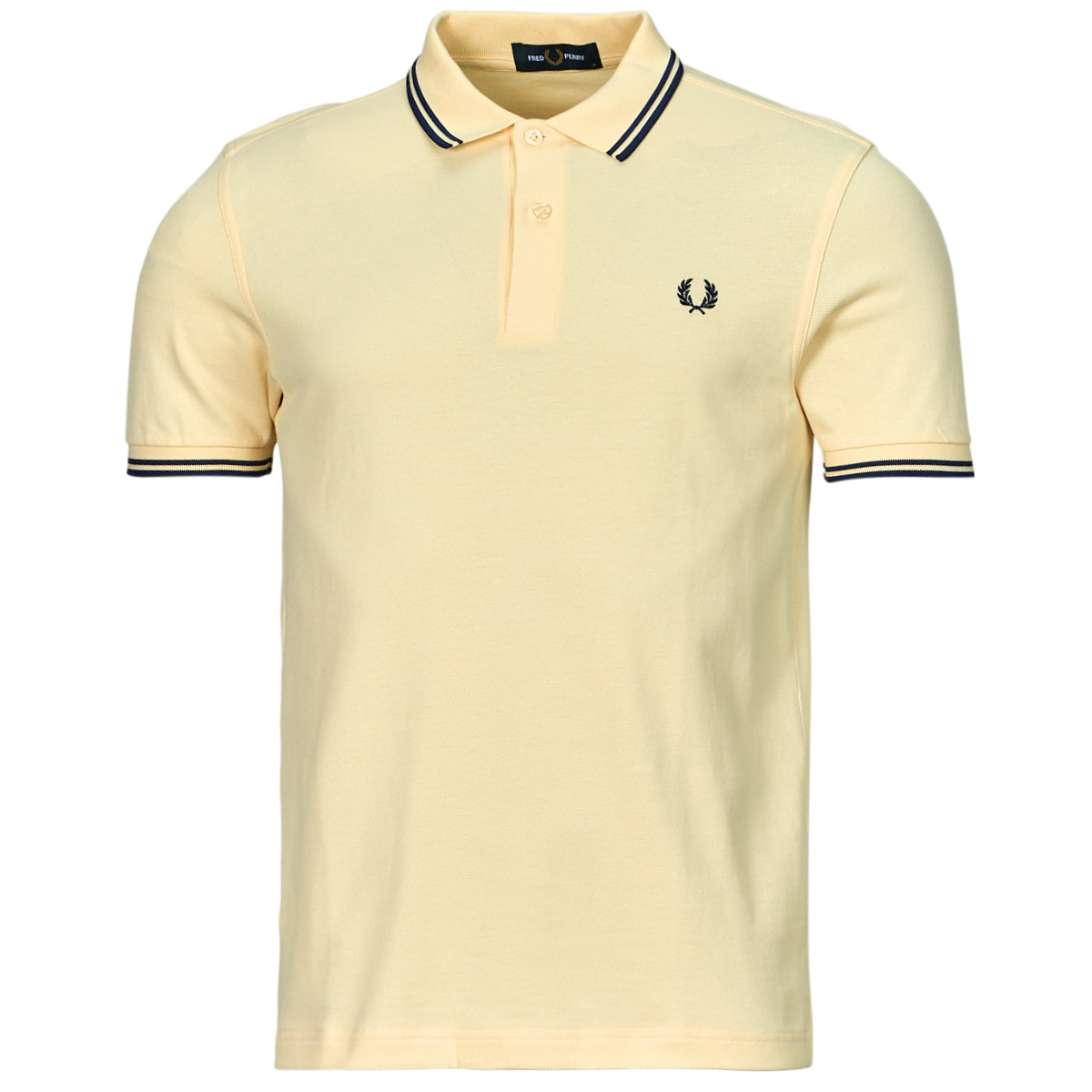 Fred Perry Jaune / Marine TWIN TIPPED FRED PERRY SHIRT 