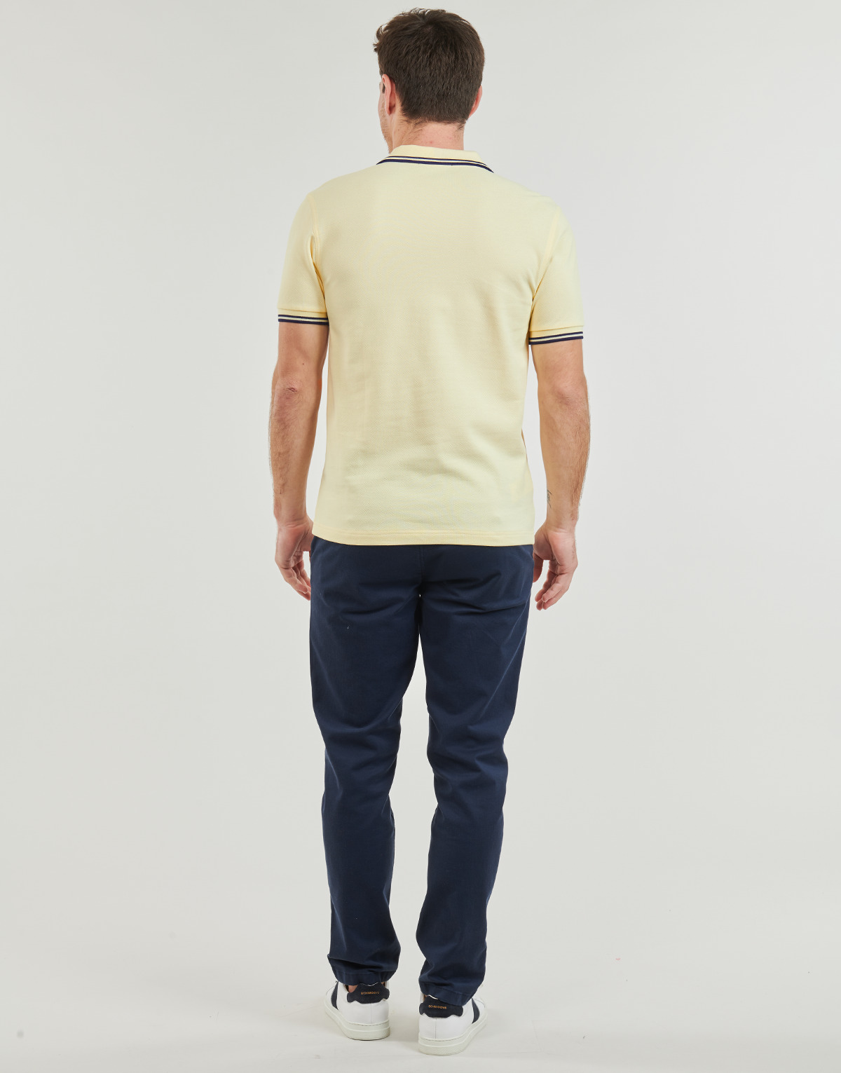 Fred Perry Jaune / Marine TWIN TIPPED FRED PERRY SHIRT rRAeH9cM