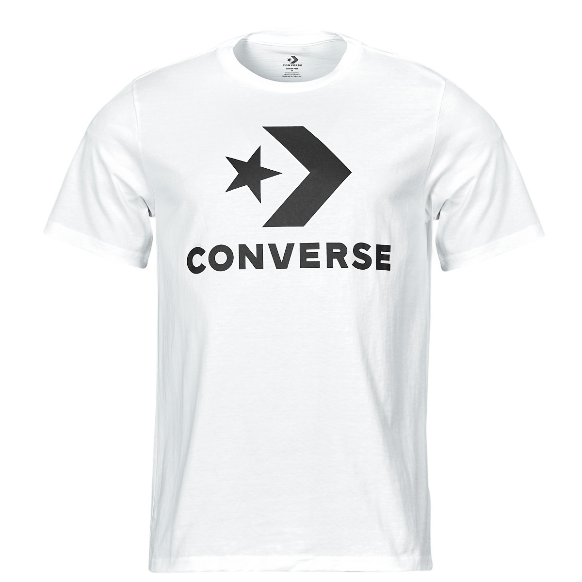 Converse Blanc STAR CHEVRON TEE WHITE QLzdiscc