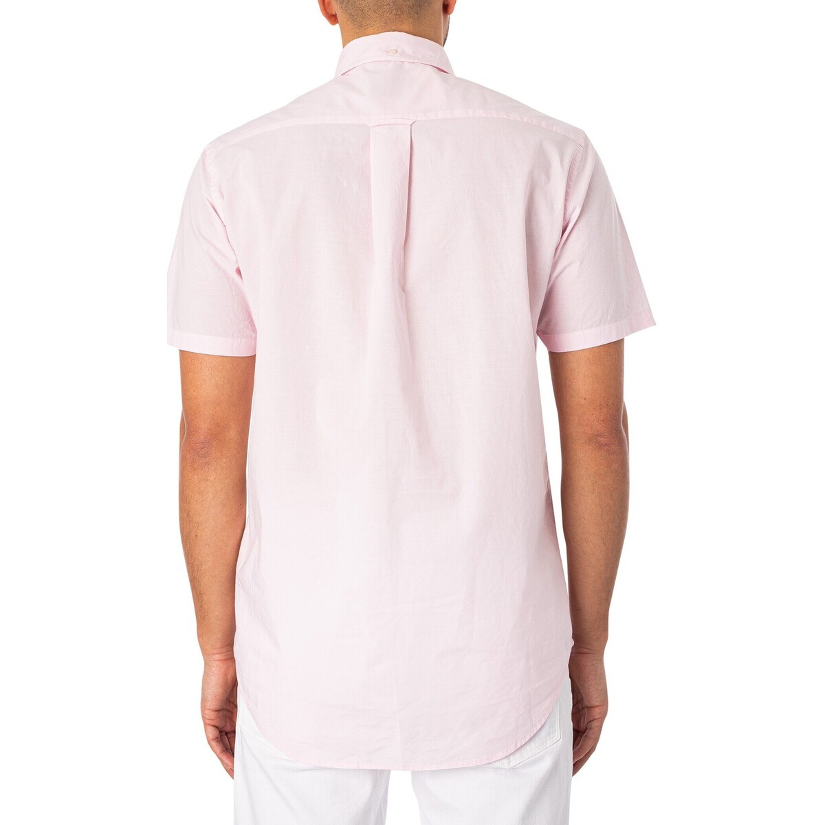 Gant Rose Chemise à manches courtes en popeline standard QSaAJ0g2
