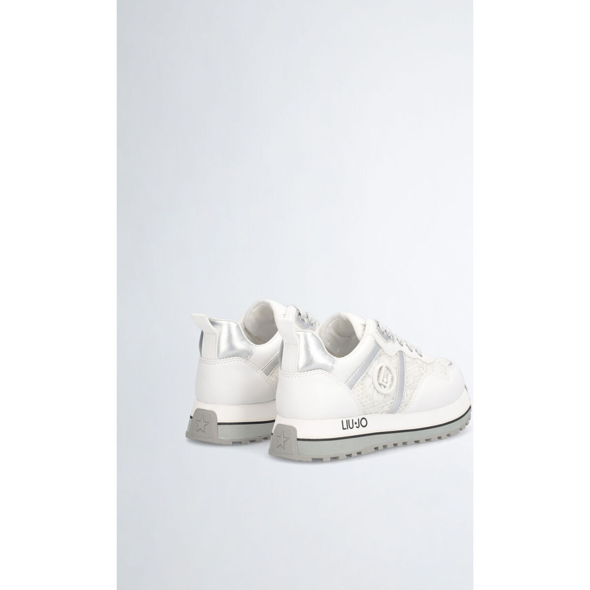 Liu Jo Blanc Sneakers plateforme avec dentelle qOYcpcfC